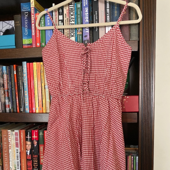 Gingham Mini Dress - Picture 1 of 4